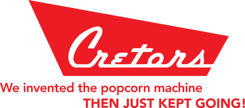 Cretors - 2414-R - DECAL-POPCORN (RED TOP) RED LETTERS